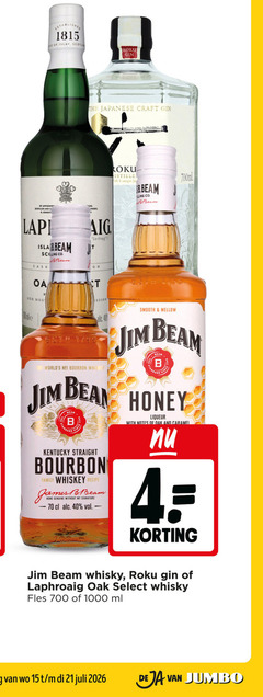  laphroaig jim beam whisky bourbon 1 4 6 15 40 700 1000 le gin japanese craft by distiller and les unique co 700ml isla cask aeg la whiskey smooth mellow b bean honey since kentucky straight family recipe mes jam genuine without my signature liqueur with notes oak caramel select fles ml jumbo 