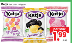 klik op dit plaatje voor een vergroting en voor vergelijkbare aanbiedingen gerelateerd aan
katja zak yoghurt gums zachte fruitsmaken live apekoppen guns drop banaansmaak vega b stuk katja zak yoghurt gums zachte fruitsmaken live apekoppen guns drop banaansmaak vega b stuk