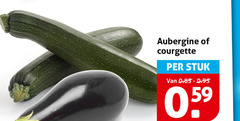  aubergine courgette stuk 