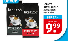  lazarro koffiebonen 1 espresso dark roast coffee beans metal zakken kilo zak 