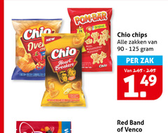  chio zoutjes chip new heart breakers pom bar original chips zakken zak red band venco 