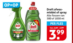  500 dreft power xxl quickwash afwas middel spray flessen ml fles 