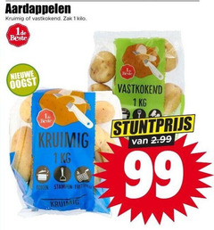  aardappelen 1 99 kruimig vastkokend zak kilo nieuwe oogst koken stampen frituren 