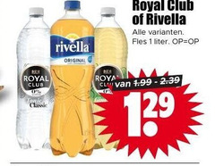  rivella royal club frisdrank 1 tonic classic original roya fles liter 