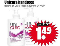  unicura handzeep 250 balans ultra flacon ml uni cora 