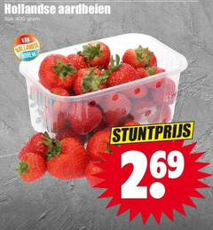 aardbeien 400 hollandse bak bodem 