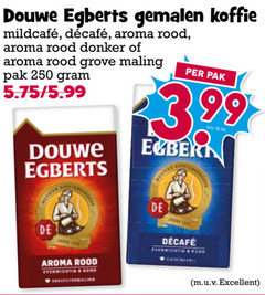  douwe egberts koffie 250 gemalen aroma rood donker grove maling pak 5.99 3.99 kilo bern evenwichtig rond fond cars excellent 
