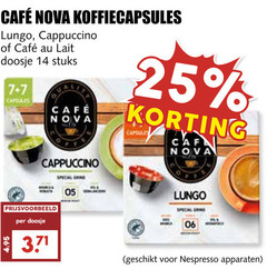  cafe nova dolce gusto capsules 7 14 25 mcafee koffiecapsules lungo cappuccino lait doosje stuks capsule 06 nespresso apparaten 
