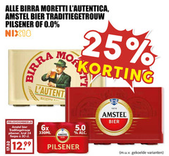  birra moretti amstel krat bier 24 25 30 1870 traditiegetrouw pilsener 0.0 nix18 ricetta 6x 330ml 