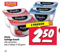  danone danio kwark 2 10 luchtige pak bakjes pakken 