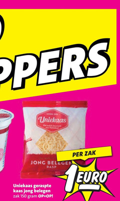  uniekaas geraspte kaas 150 slippers winds jong belegen rasp zak 