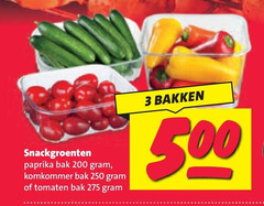  snackkomkommer cherry tomaten 3 200 250 500 snackgroenten paprika bak komkommer bakken 