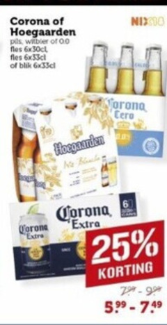  corona hoegaarden speciaalbieren witbier 6 25 pils 0.0 fles blik aaa 