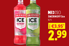  smirnoff mixdrank ice raspberry tart fruity green apple crisp nix18 7 