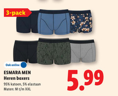  3 5 pack online esmara men heren boxers katoen elastaan maten xxl 5.99 