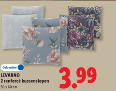  2 50 60 online livarno kussenslopen cm 3.99 