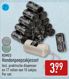 klik op dit plaatje voor een vergroting en voor vergelijkbare aanbiedingen gerelateerd aan
hondenpoepzakjes 15 17 romeo dispenser rollen zakjes hondenpoepzakjes 15 17 romeo dispenser rollen zakjes