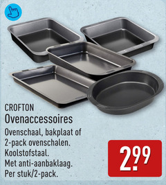 ovenschaal 2 bakplaat pack ovenschalen koolstofstaal anti aanbaklaag stuk 