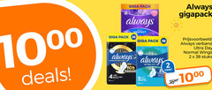 klik op dit plaatje voor een vergroting en voor vergelijkbare aanbiedingen gerelateerd aan
always maandverband 2 24 1000 1500 giga pack new gigapack deals ultra secure night vapura protection la daily protect normal day verband wings stuks always maandverband 2 24 1000 1500 giga pack new gigapack deals ultra secure night vapura protection la daily protect normal day verband wings stuks