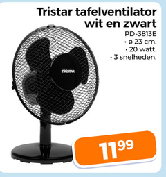  ventilator 3 20 23 tristar tafelventilator wit zwart cm watt snelheden 
