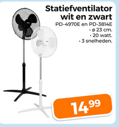  ventilator 3 20 23 statiefventilator wit zwart cm watt snelheden 