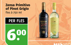  witte wijn rode 600 750 primitivo pinot grigio fles ml 