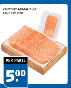 zalmfilet 500 huid pakje 