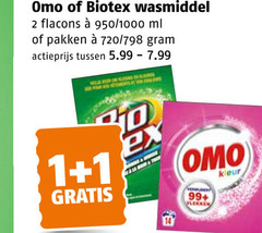  biotex omo handwasmiddel wasmiddel 1 2 950 1000 ml pakken 720 actieprijs 5.99 99 vlekken kleur 
