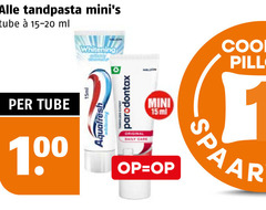  tandpasta 1 15 100 tube ml whitening parodontax mini aquafresh original daily care spa 
