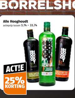  hooghoudt bessenjenever jenever berenburg 25 actieprijs kruiden beerenburg graan zachtbitter honing 