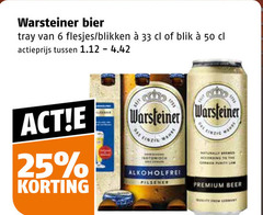  warsteiner blikjes bier 6 25 33 50 tray blikken blik actieprijs to german pilsener premium beer from 
