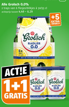klik op dit plaatje voor een vergroting en voor vergelijkbare aanbiedingen gerelateerd aan
grolsch alcoholvrij bier 1 2 6 30 0.0 trays blikjes 33 actieprijs 5 zegels 6x citroen radler frisse grolsch alcoholvrij bier 1 2 6 30 0.0 trays blikjes 33 actieprijs 5 zegels 6x citroen radler frisse