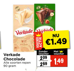  verkade chocolade 20 90 209 wit voucher soorten repen 