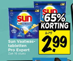  sun vaatwasmiddel 16 65 lemon pro expert vaatwas tabletten zak stuks 