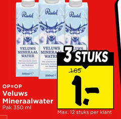  mineraalwater 3 12 350 riedel veluws mineraal mineral water pak ml stuks 