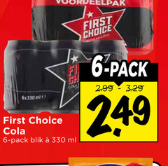  first choice cola 6 330 pack blik ml 
