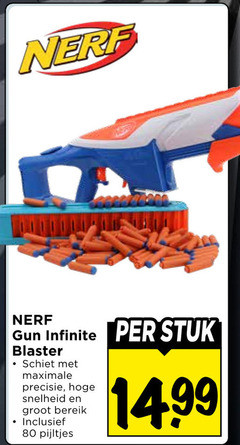 klik op dit plaatje voor een vergroting en voor vergelijkbare aanbiedingen gerelateerd aan
nerf 80 gun infinite stuk blaster schiet precisie snelheid bereik pijltjes nerf 80 gun infinite stuk blaster schiet precisie snelheid bereik pijltjes