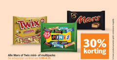  twix mars snickers chocoladerepen mini 5 15 25 30 minis mixed bounty milkyway milky multipacks varieeren productvarianten combineren 