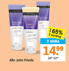 john frieda shampoo conditioner 1 3 55 65 250 frizz dream curls my nourishment for bouncy curly hair violet crush intensive tones brighter blonde ml curl creme stuks 