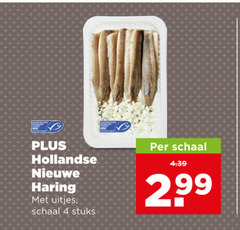  plus huismerk hollandse nieuwe 4 schaal haring uitjes stuks 2 99 
