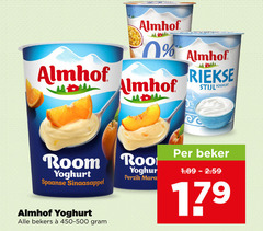  almhof vruchtenyoghurt vet naturel stijl yoghurt room spaanse sinaasappel perzik mara beker bekers 