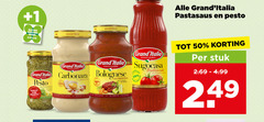  50 100 1 buiten servies zegel grand italia pastasaus pesto score smaaktest la genovese maestro carbonara bolognese italiana ricetta sugocasa tradizionale stuk 