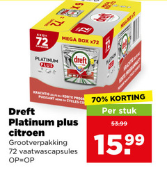  dreft vaatwasmiddel 6 12 capsules mega box platinum korte co citroen grootverpakking vaatwascapsules stuk 15 99 