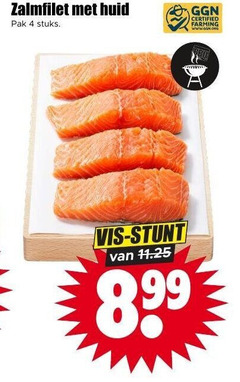  zalmfilet 4 huid pak stuks certified farming vis 
