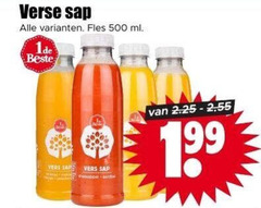  vruchtensap 500 verse sap fles ml vers 