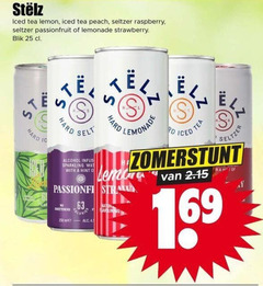  stelz hard seltzer 25 250 iced tea lemon peach raspberry passionfruit lemonade strawberry blik alcohol sparkling with hint karbonade l natur sweeteners ml 