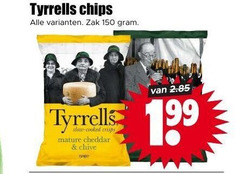  tyrells chips 150 tyrrells zak cooked crisps mature cheddar chive 