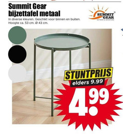  bijzettafel summit gear metaal kleuren binnen buiten hoogte ca. cm adventure elders 4 99 