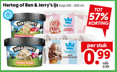 hertog ben and jerrys ijsbekers 100 200 ijs kuip ml yssalon aardbei meringue strawberry cookie dough vanilla ice cream with chunks chocolate chip drie chocolades stuk 