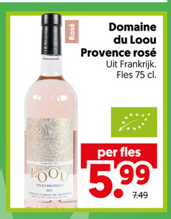  rose vin provence coteaux varois rosee domaine du frankrijk fles 5.99 
